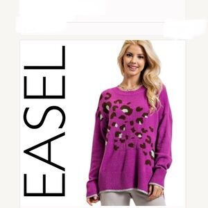 EASEL NWT SWEATER ORCHID M
